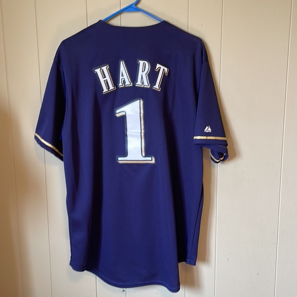 Milwaukee Brewers Hart Jersey Sz L - Picture 4 of 4